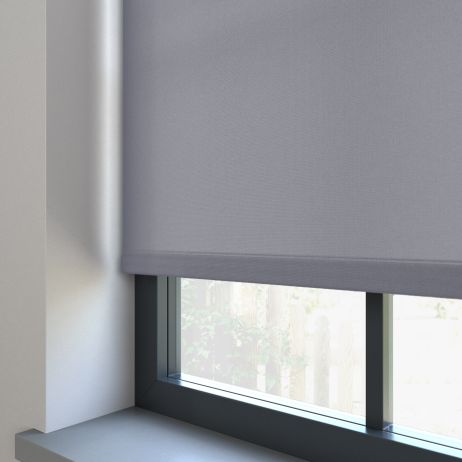 Splash Pewter Grey Motoriserad Rullgardin