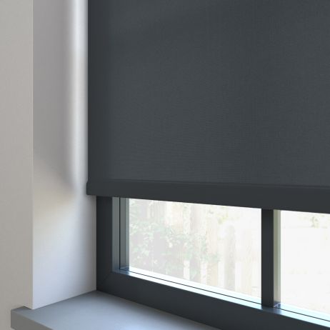 Splash Dark Grey Motoriserad Rullgardin