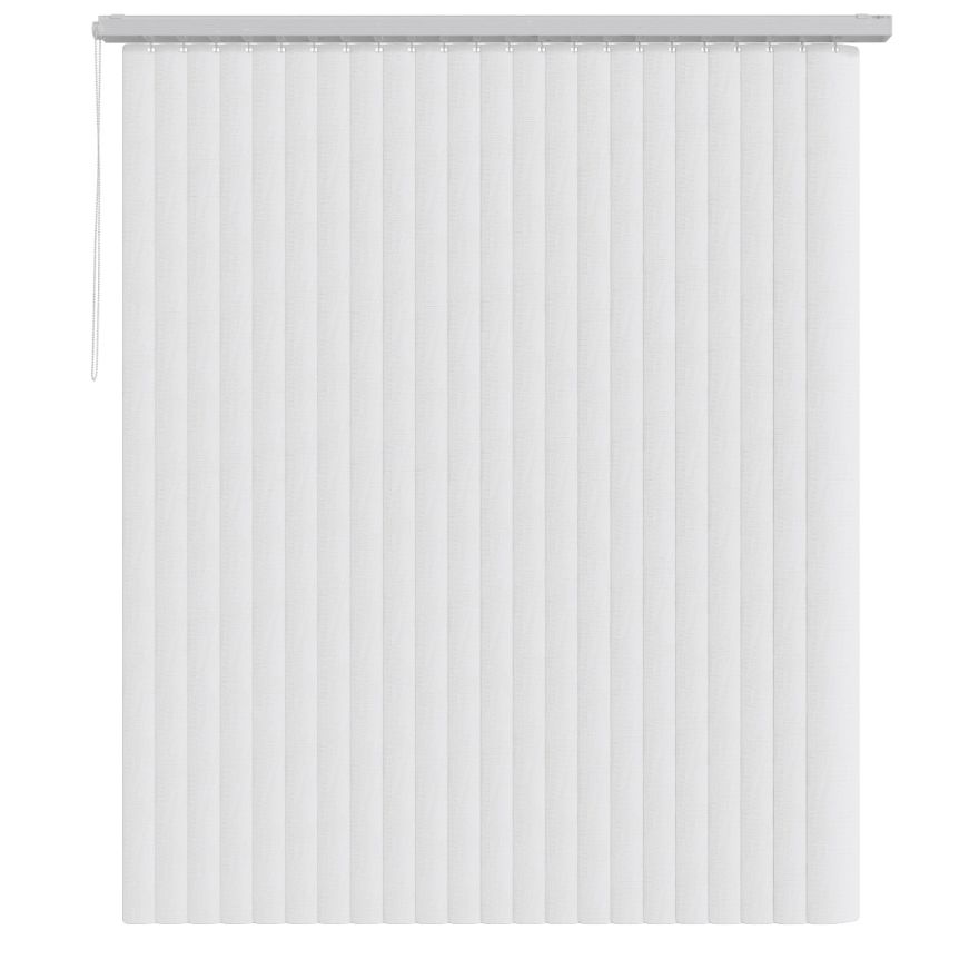 Carerra White Mörkläggande Rigid PVC Lamellgardin