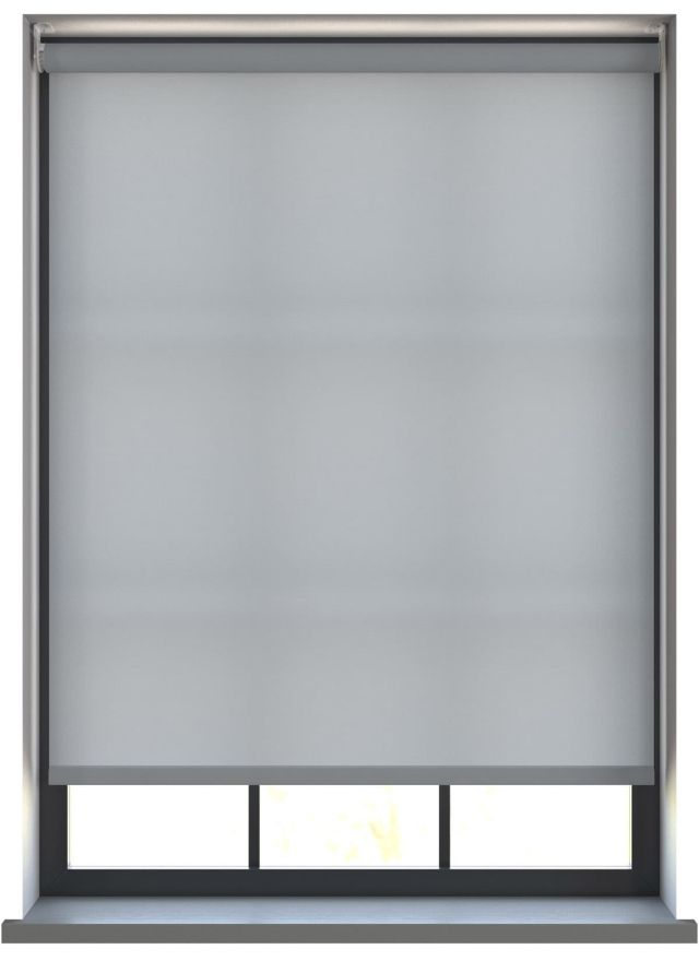 Unicolour Ash Motoriserad Rullgardin