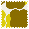 Orla Kiely Shadow Flower Gul &amp; Ockra Öljettgardin