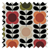 Orla Kiely Spot Flower Stem Tomat &amp; Rosa Veckbandsgardin